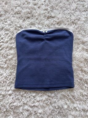 Edikted Kacey Strapless Waffle Top